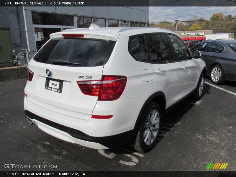 Alpine White / Black 2015 BMW X3 xDrive28i