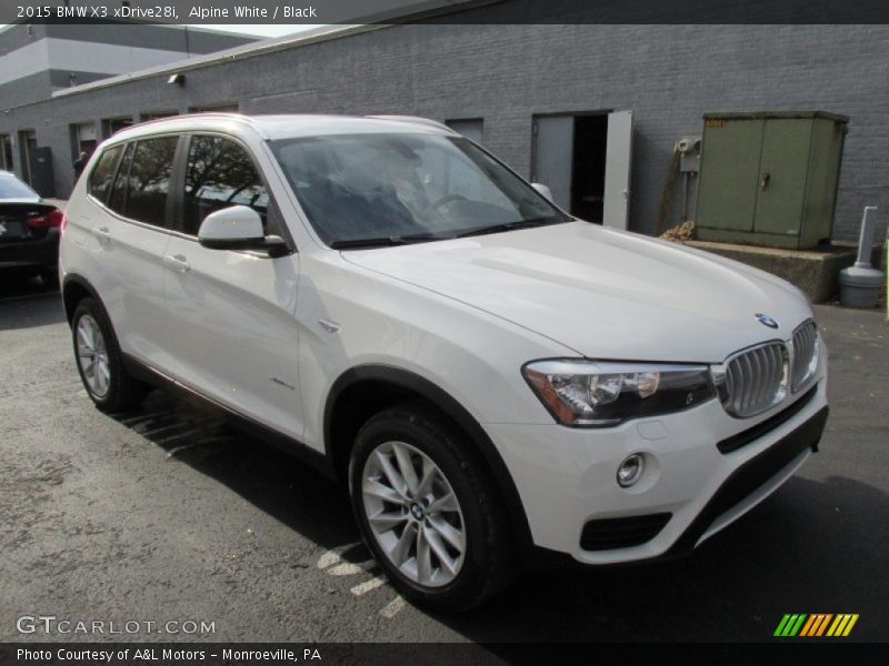 Alpine White / Black 2015 BMW X3 xDrive28i