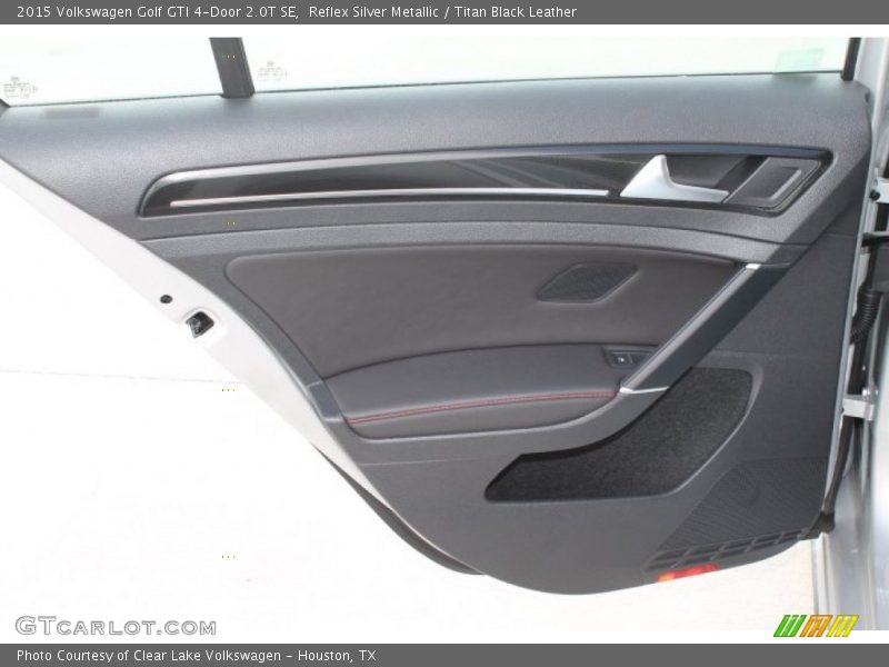 Reflex Silver Metallic / Titan Black Leather 2015 Volkswagen Golf GTI 4-Door 2.0T SE