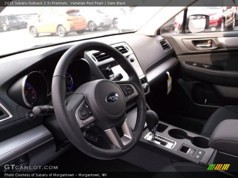 Venetian Red Pearl / Slate Black 2015 Subaru Outback 2.5i Premium
