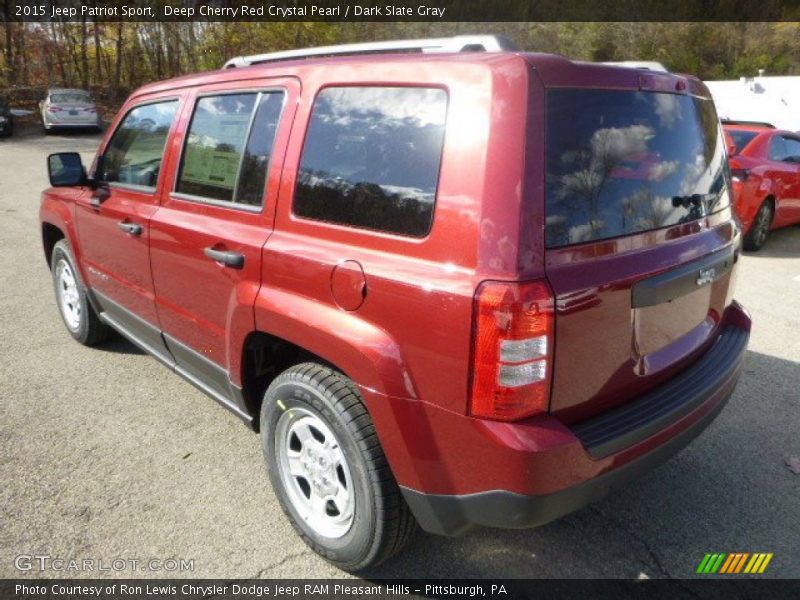 Deep Cherry Red Crystal Pearl / Dark Slate Gray 2015 Jeep Patriot Sport