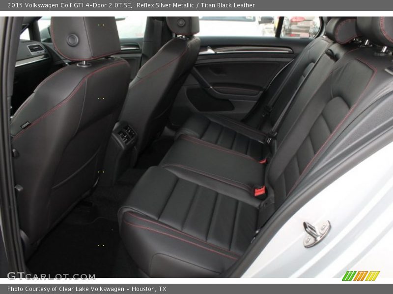 Reflex Silver Metallic / Titan Black Leather 2015 Volkswagen Golf GTI 4-Door 2.0T SE