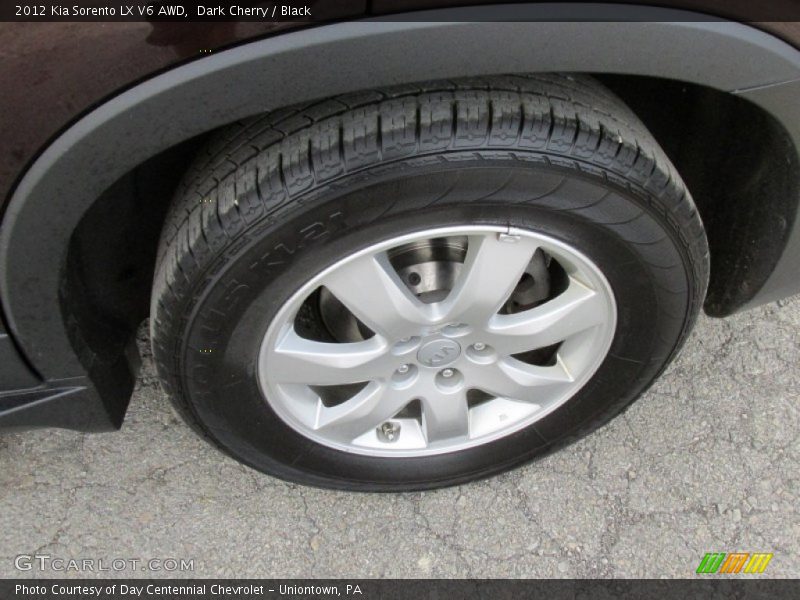 Dark Cherry / Black 2012 Kia Sorento LX V6 AWD
