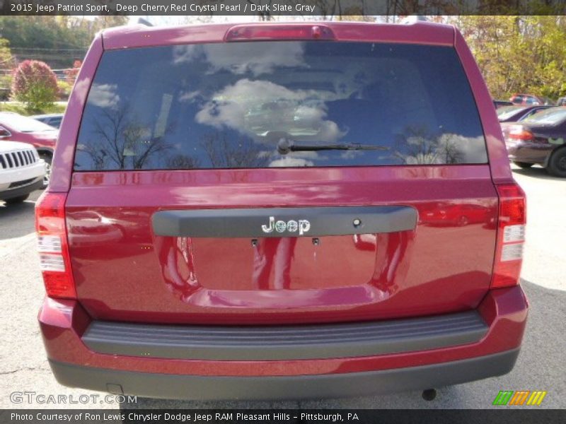Deep Cherry Red Crystal Pearl / Dark Slate Gray 2015 Jeep Patriot Sport