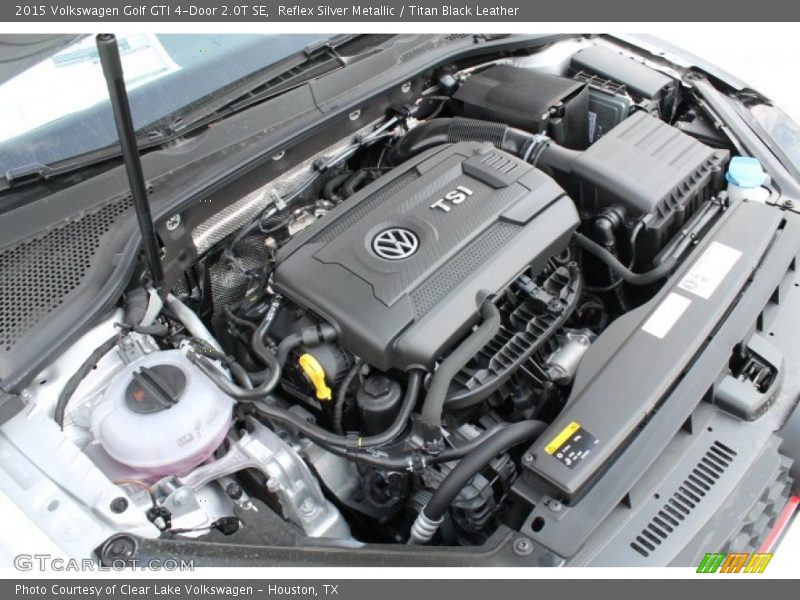 Reflex Silver Metallic / Titan Black Leather 2015 Volkswagen Golf GTI 4-Door 2.0T SE