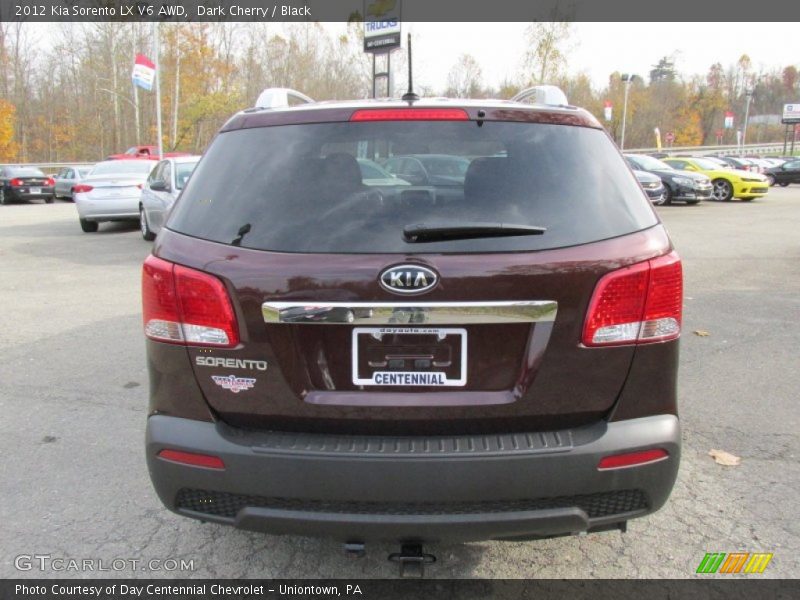 Dark Cherry / Black 2012 Kia Sorento LX V6 AWD