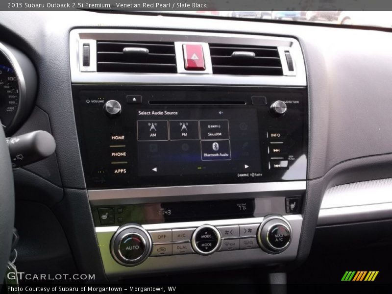 Venetian Red Pearl / Slate Black 2015 Subaru Outback 2.5i Premium