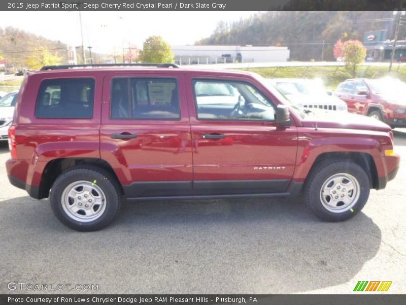 Deep Cherry Red Crystal Pearl / Dark Slate Gray 2015 Jeep Patriot Sport