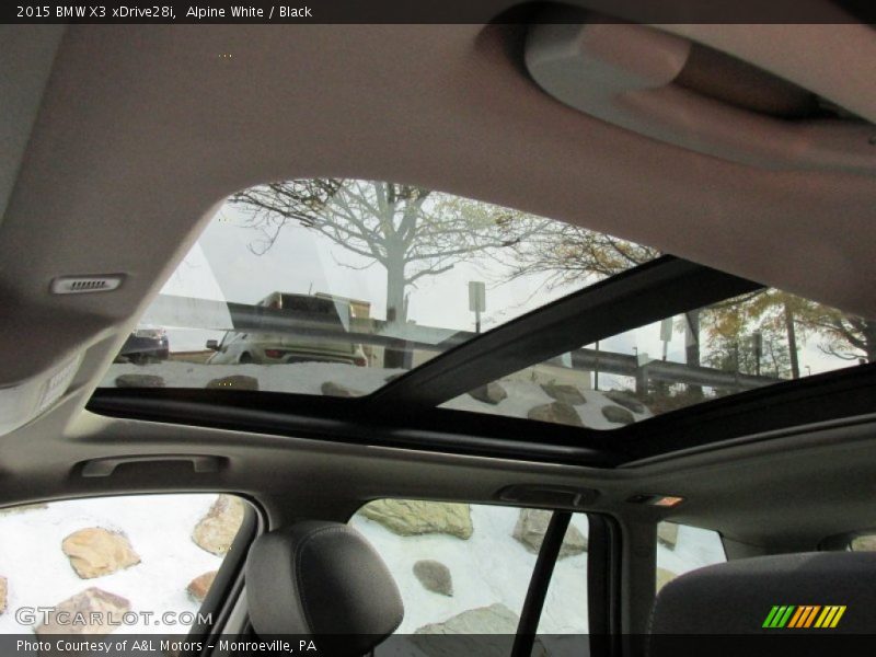 Alpine White / Black 2015 BMW X3 xDrive28i
