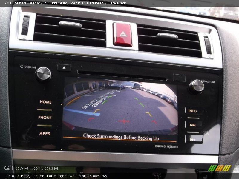 Venetian Red Pearl / Slate Black 2015 Subaru Outback 2.5i Premium