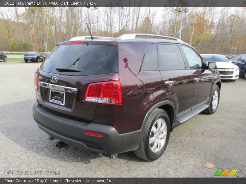 Dark Cherry / Black 2012 Kia Sorento LX V6 AWD