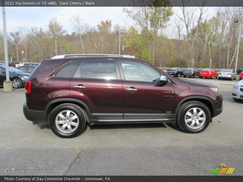 Dark Cherry / Black 2012 Kia Sorento LX V6 AWD