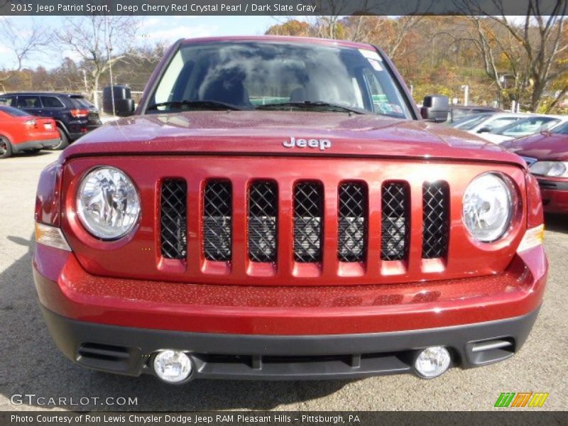 Deep Cherry Red Crystal Pearl / Dark Slate Gray 2015 Jeep Patriot Sport