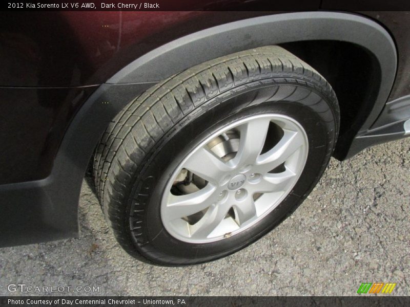 Dark Cherry / Black 2012 Kia Sorento LX V6 AWD