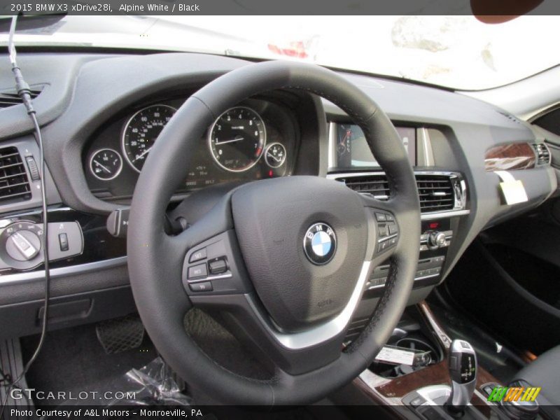 Alpine White / Black 2015 BMW X3 xDrive28i