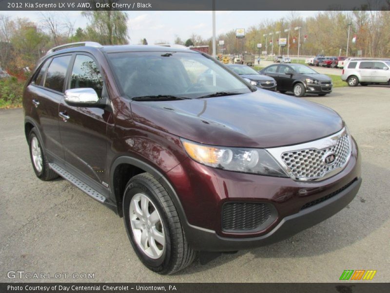 Dark Cherry / Black 2012 Kia Sorento LX V6 AWD