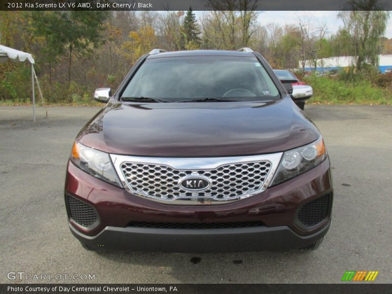 Dark Cherry / Black 2012 Kia Sorento LX V6 AWD