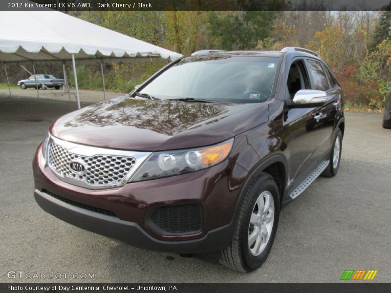 Dark Cherry / Black 2012 Kia Sorento LX V6 AWD