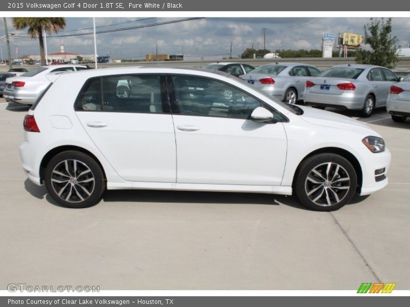 Pure White / Black 2015 Volkswagen Golf 4 Door 1.8T SE