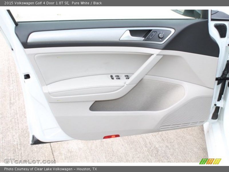 Pure White / Black 2015 Volkswagen Golf 4 Door 1.8T SE