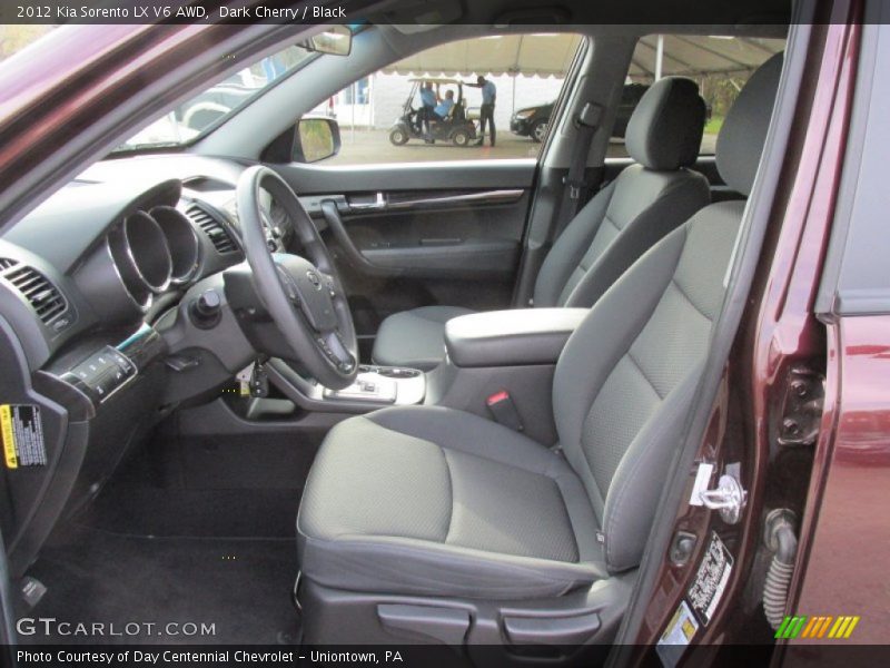 Dark Cherry / Black 2012 Kia Sorento LX V6 AWD