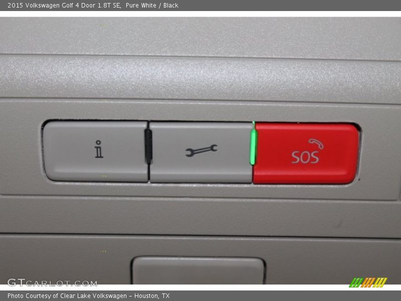 Pure White / Black 2015 Volkswagen Golf 4 Door 1.8T SE