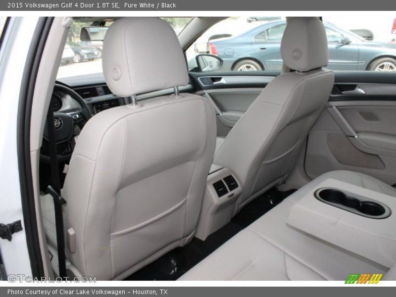 Pure White / Black 2015 Volkswagen Golf 4 Door 1.8T SE