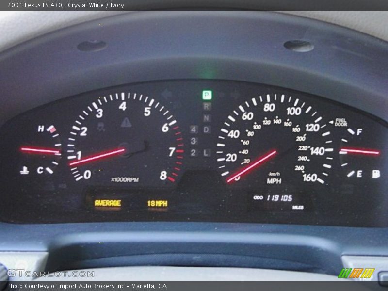 Crystal White / Ivory 2001 Lexus LS 430