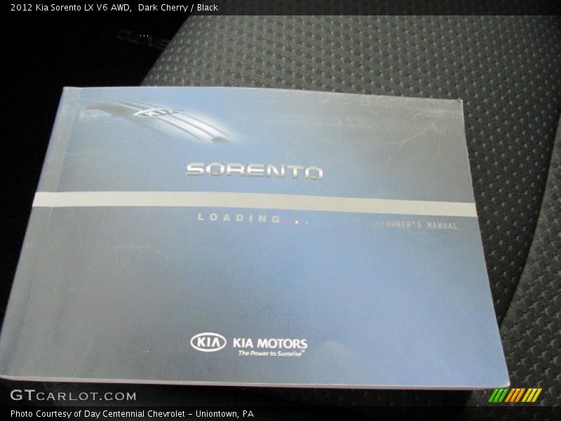 Dark Cherry / Black 2012 Kia Sorento LX V6 AWD