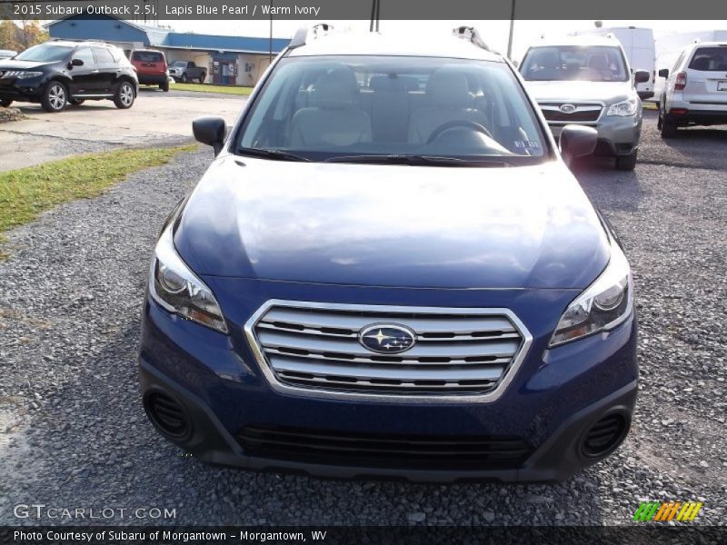 Lapis Blue Pearl / Warm Ivory 2015 Subaru Outback 2.5i