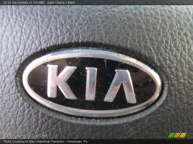 Dark Cherry / Black 2012 Kia Sorento LX V6 AWD