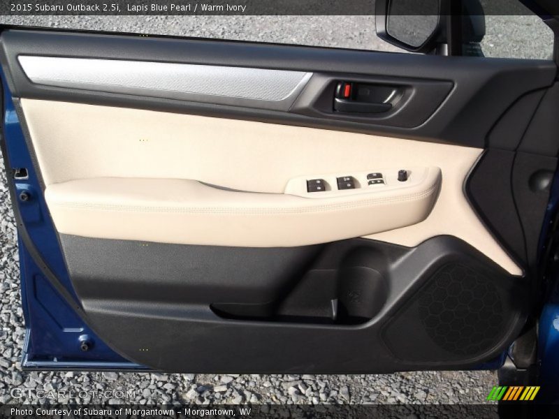 Lapis Blue Pearl / Warm Ivory 2015 Subaru Outback 2.5i
