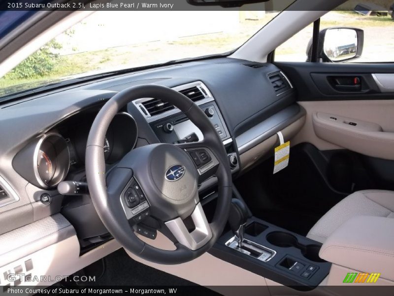 Lapis Blue Pearl / Warm Ivory 2015 Subaru Outback 2.5i