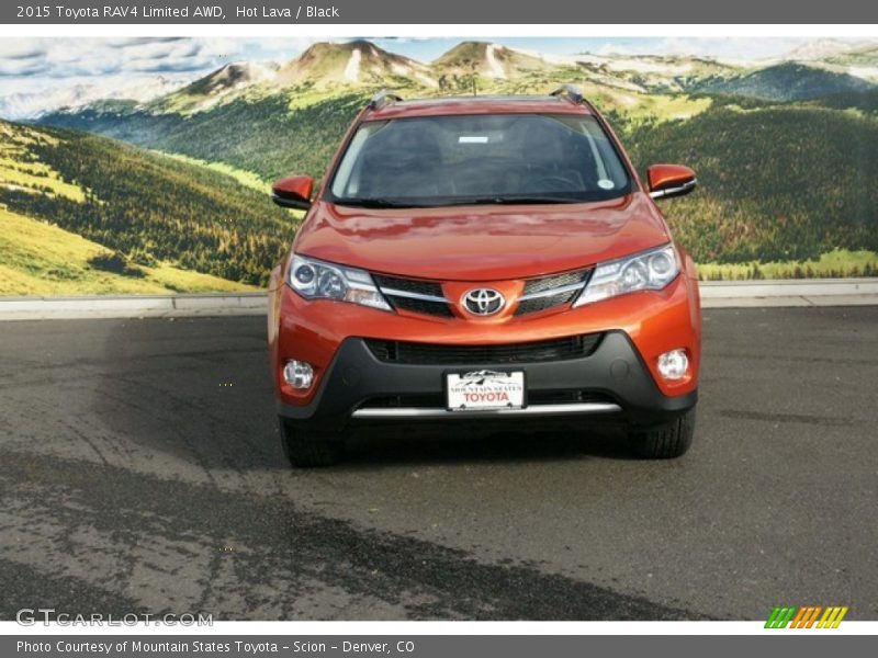 Hot Lava / Black 2015 Toyota RAV4 Limited AWD