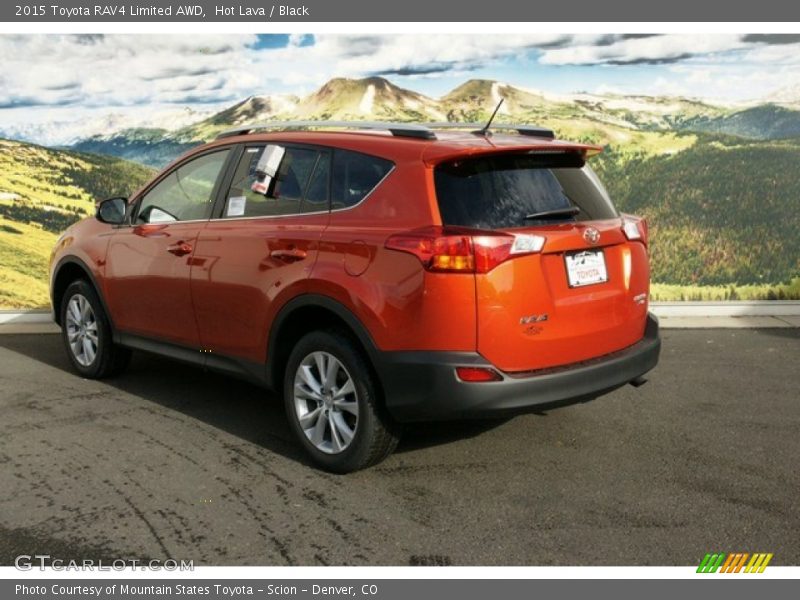 Hot Lava / Black 2015 Toyota RAV4 Limited AWD
