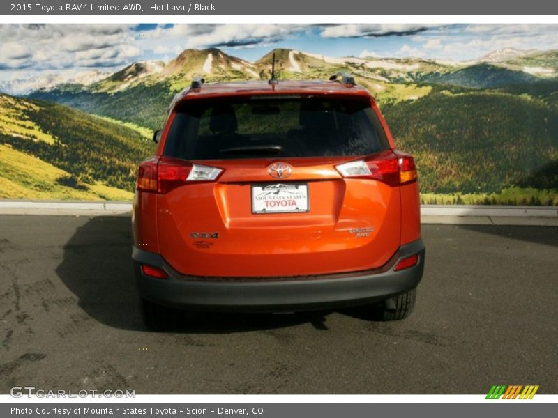Hot Lava / Black 2015 Toyota RAV4 Limited AWD