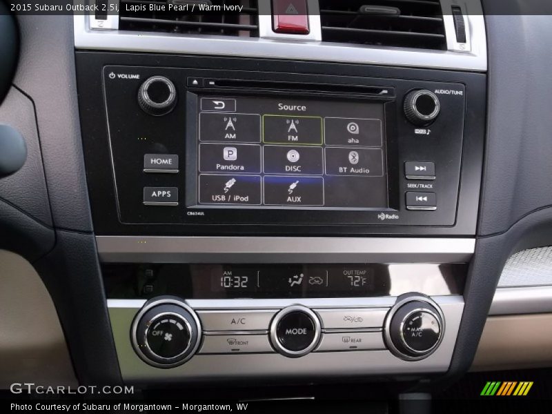 Lapis Blue Pearl / Warm Ivory 2015 Subaru Outback 2.5i
