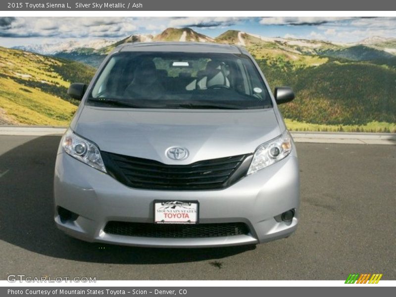 Silver Sky Metallic / Ash 2015 Toyota Sienna L