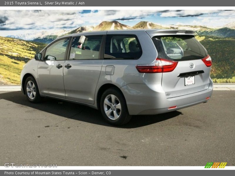 Silver Sky Metallic / Ash 2015 Toyota Sienna L