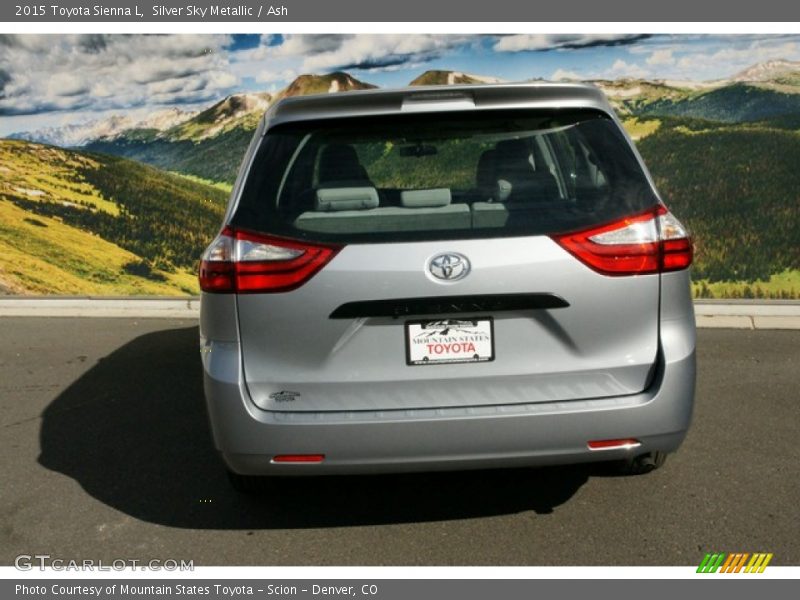 Silver Sky Metallic / Ash 2015 Toyota Sienna L