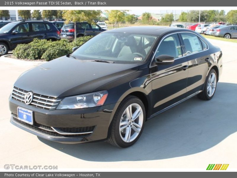 Black / Titan Black 2015 Volkswagen Passat TDI SE Sedan