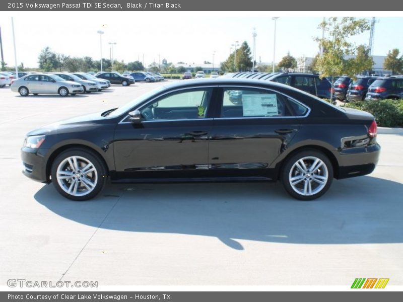 Black / Titan Black 2015 Volkswagen Passat TDI SE Sedan