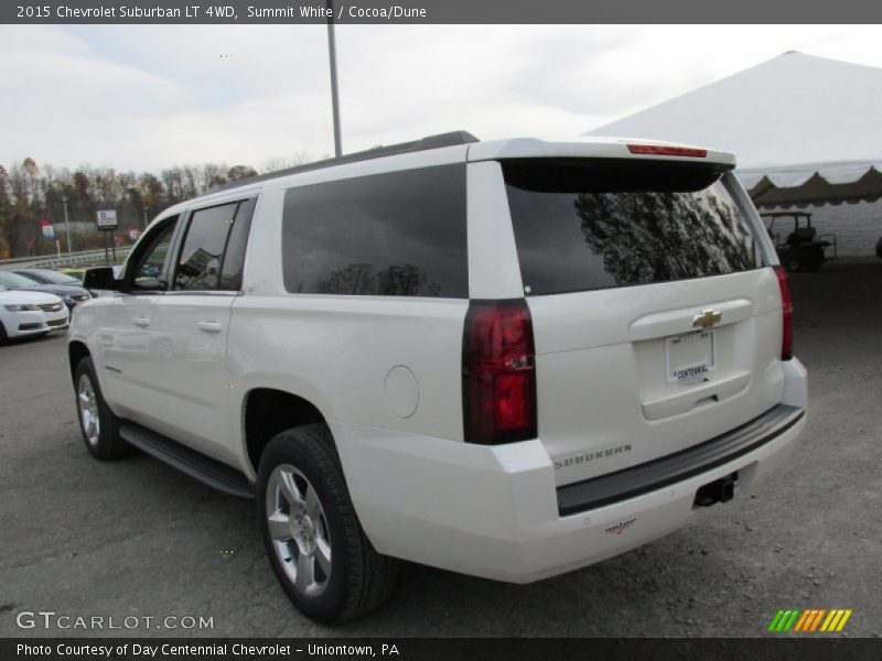 Summit White / Cocoa/Dune 2015 Chevrolet Suburban LT 4WD