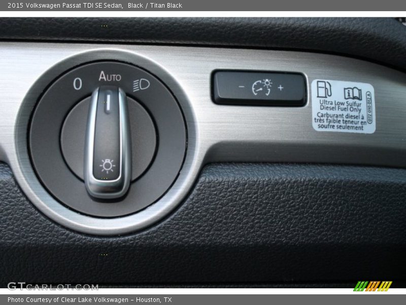 Black / Titan Black 2015 Volkswagen Passat TDI SE Sedan