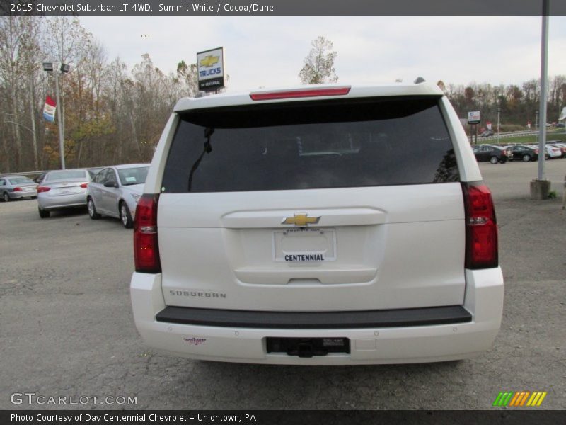 Summit White / Cocoa/Dune 2015 Chevrolet Suburban LT 4WD
