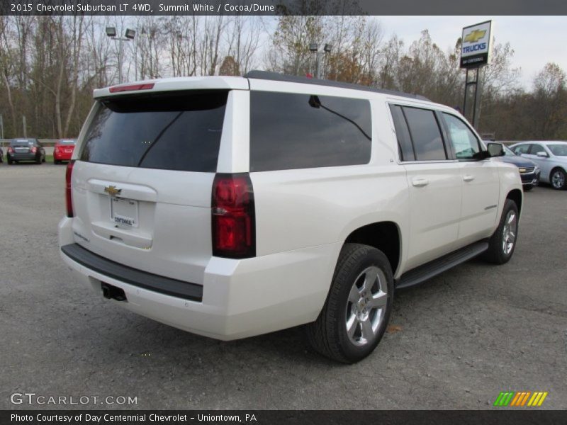 Summit White / Cocoa/Dune 2015 Chevrolet Suburban LT 4WD