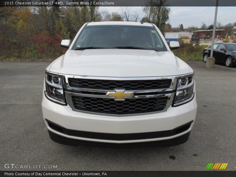 Summit White / Cocoa/Dune 2015 Chevrolet Suburban LT 4WD