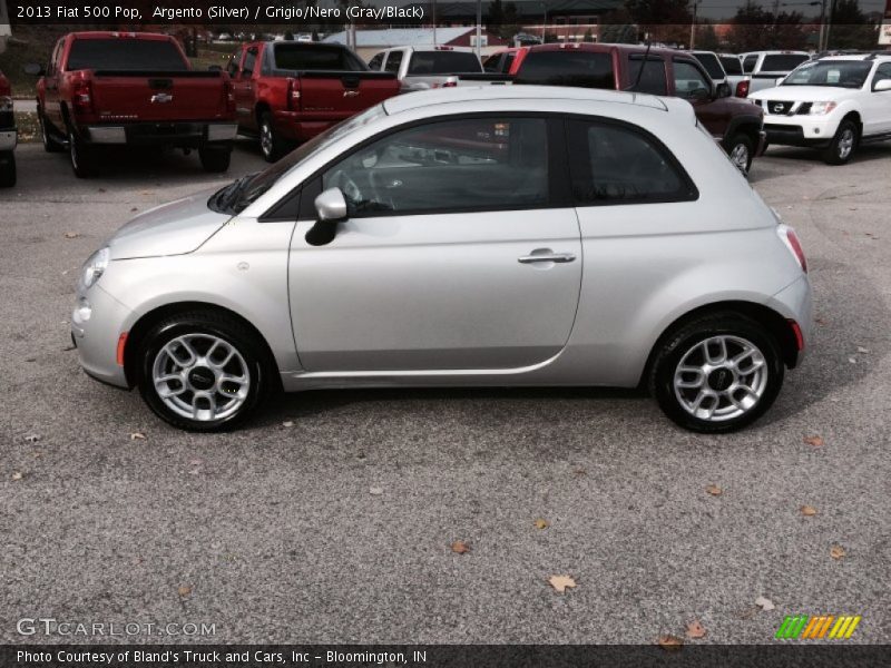 Argento (Silver) / Grigio/Nero (Gray/Black) 2013 Fiat 500 Pop