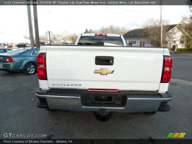 Summit White / Jet Black/Dark Ash 2015 Chevrolet Silverado 3500HD WT Regular Cab Dual Rear Wheel 4x4