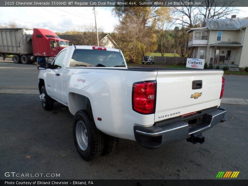 Summit White / Jet Black/Dark Ash 2015 Chevrolet Silverado 3500HD WT Regular Cab Dual Rear Wheel 4x4